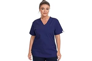 JONATHAN UNIFORM Women Tunic Scrub Top with 3 Pockets for Dental, Carer, Vet