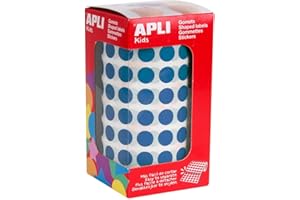 Apli Kids 4852 Rouleau de 5192 gommettes ronds 10,5 mm Bleu