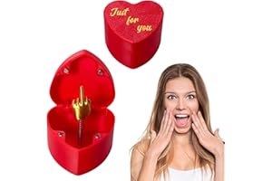 BFSYRR Middle Finger in a Box, Middle Finger Gifts, Heart Shaped Box Prank Middle Finger in Box, with Box Prank Toys for Novelty Fun Prank Gift Desk Home Decoration, Valentines Gifts for Him/Her (Red)