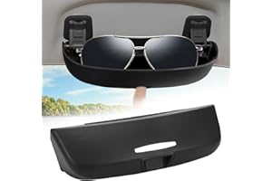 HEBERUCK Custodie Occhiali Compatibile con VW Golf 8/VW ID.3/Cupra Born 2021-2025/Skoda Enyaq iV, Porta Occhiali per Auto, Supporti per Occhiali da Sole, Scatola portaoggetti per Interni Auto