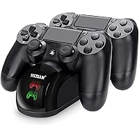 PS4 Controller Charger, Fast Dual USB PS4 Controller Charging Station PS4 / PS4 Slim / PS4 Pro Charging Dock Stand…