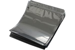 LJY 50 Pieces Antistatic Resealable Large Size Bags for Motherboard HDD and Electronic Device, 21cm x 24cm
