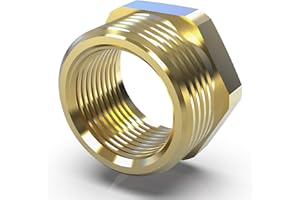 ABA Beul 15007.246.2 Reduzierstück mit Sechskant 1 1/4" x 1", Messing