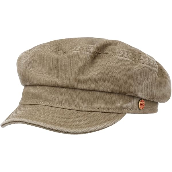 Damen Beret Cap Newsboy Mütze - Retro Schirmmütze Mit Kette | Vintage Bakerboy Style