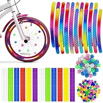144 Pezzi Decor Per Raggi Di Biciclette, Decorazioni Di Perline Per Raggi Per Bici Colorate Clicker Per Raggi Riflettenti Per Biciclette Per Bambini Per Biciclette Da Strada Biciclette Per Bambini