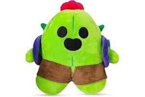 Atuoxing Peluche de Cactus, Brawl Juguete Cactus, 20cm Verde Cactus de Peluche Juguete de Muñeco, Cactus Plush Dolls, Grandes Regalos de Cumpleaños para Niños y Niñas