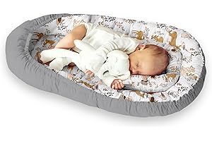 KOSPU Multifunctional Cuddly Nest Cocoon Baby Nest for Babies and Infants, Cot Bumper, Travel Cot, 100% Cotton, Anti-Allergic