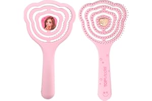 ‎DEPESCHE Depesche 13510 TOPModel - Haarbürste Beauty and Me, in Rosa, mit Bürstenkopf in Teddy-Form und mit goldenen Details, Kamm gibt federnd nach
