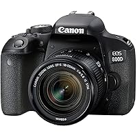 Canon EOS 800D 24.2MP Digital SLR Camera + EF-S 18-55 mm is STM Lens + 16GB Memory Card + Carrycase