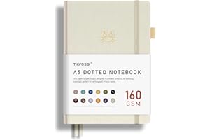 TIEFOSSI Bullet Dotted Journal, 160GSM Bleed Proof Thick Paper, Constellations Dot Notebook, Cancer Journal for Women, 256 Numbered Dot Grid Pages