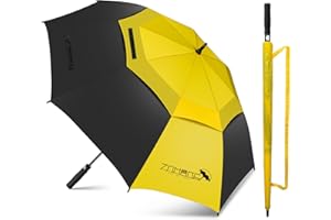ZOMAKE paraguas grande 62/68 Pulgadas,XL/XXL Extra Grande Paragua Resistente con Doble Toldo Venteado,Impermeable A Prueba de Viento Palo Paraguas para Hombre Mujer