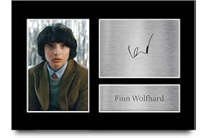 HWC Trading Finn Wolfhard Strange Hawkins Thing Mike Wheeler Cadeaux Imprimé Signé Autographe Photo pour les fans d’émissions de télévision - A4