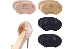 Xynovate 4 Pairs Heel Cushion, Self Adhesive Heel Grips Pads for Shoe Too Big for Women Men Preventing Blisters, Improved Shoe Fit and Comfort