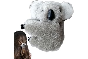 USEFULBEAUTY Pinzas Para El Pelo De Koala - Pinza De Garra De Koala - Pinzas Para El Pelo Animales Peluche Koala - Adornos Creativos Pasadores Para El Pelo Accesorios Para El Pelo De Felpa Para Mujeres Y Niñas