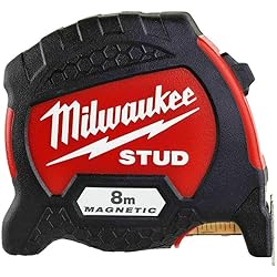 Milwaukee ‎4932464599 Premium Magnetic Tape Measure HP5Mg/27, Red 