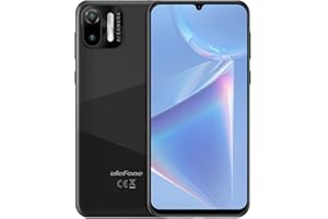 Ulefone Smartphone Pas Cher, Note 6 Android 11 6,1Pouce 32Go+1Go 128 Go Extensible 3300mAh Face ID 5MP Caméra 3G Telephone Portable Debloque Pas Cher Double Nano SIM 2Ans Garantie (Noir)