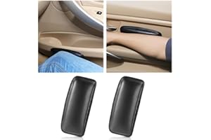DabbOo 2 Stück Leder Knie Pad Auto Bein Kniekissen Beinpolster Universal-Konsole Kniepolster Soft Pad Armlehnenkissen Auto-Innenraum Geeignet fürarmlehnenpolster für Knie Beine und Ellbogen(Schwarz)