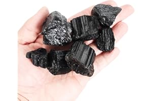 ORIENTREA 200 g, naturalny czarny turmalin surowy kamień, naturalny czarny turmalin surowy kryształ