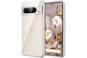 ‎JETECH JETech Etui dla Google Pixel 8 Pro 6,7 Cala 2023, Nie Żółknie Odporny na Wstrząsy Pokrowiec Ochronny, Odporne na Zarysowania, Twardy Tył PC (Przezroczyste)