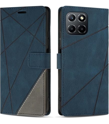 Verco Custodia A Libro In Pelle PU Per Huawei P Smart 2021: Cover A Portafoglio Con Chiusura Magnetica E Slot, Colore Rosso - 3