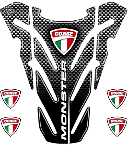 Adesivo Protettivo 3D Resinato Per Tappo Serbatoio Ducati - Compatibile Con Modelli A 5 Fori - Foto 4