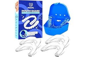 HUZAYL HOME STORE Huzayl Night Mouth Guard for Teeth Grinding – Custom Moldable Dental Guard for Clenching & Grinding – Comfortable Sleeping Mouth Guard for Adults – Jaw Protection