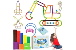 Tangdudu 81 PCS Kit de Construcción para Niños 3 a 12 Años, Juguetes de Construcción DIY, Creatividad Juegos para Niños, Juguetes Educativos para Niños, Regalos para Chico Chica de 3 a 12 Años