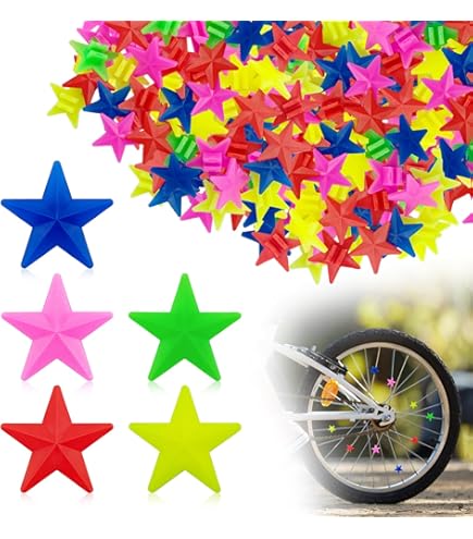 277 Pezzi Clip Per Raggi Bicicletta - 9 Forme Colorate, Decorazioni Luminose Per Bambini E Adulti - Foto 13