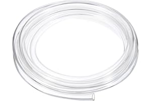 QUARKZMAN PVC Hose, 11 mm ID x 13 mm OD - 13 Feet Long, Clear Vinyl Water Pipe, Lightweight Flexible Plastic Water Pipe for Aquaponics, Air Hose, Irrigation