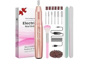 Guiseapue Professional Nail Drill, Gifts for Women, Electric Nail Files for Acrylic Gel Nails, Adjustable Speed E File Pedicure Manicure Set