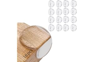 ZADEICK 16 Stück Eckenschutz Baby Kantenschutz, klar Eckenschutz Silikon Kantenschutz Selbstklebend Transparent Tischkantenschutz für Verschiedene Möbel Baby Sicherheit