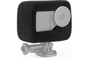 PULUZ Boîtier de pare-brise en mousse pour DJI Osmo Action 5 Pro/4/3, boîtier en mousse, réduit le bruit du vent pour un enregistrement audio optimal