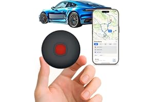 DEJIN GPS Tracker for Vehicles: Works with iOS & Android,Mini Car Tracker With Global Coverage,Hidden Car Locator Device,No Subscription/Monthly Fee/SIM Card Needed (Black)