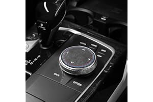 ‎BETTERHUMZ BETTERHUMZ Idrive Multimedia-Knauf-Aufkleber für BMW X1 X3 X4 X5 1 2 3 5 Serie F10 F20 F30 G30 G20 G28 F07 F10 F20 F25 Tastenverkleidung Auto-Innenzubehör (aus Alcantara, 4,9 cm)