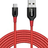 USB C Cable, Anker Powerline+ USB-C to USB-A [10ft], Double-Braided Nylon Fast Charging Cable, for Samsung Galaxy S10/ S9 / S