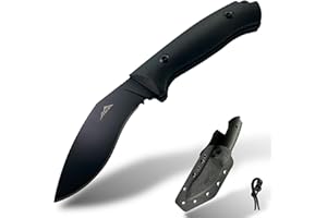 SK Wild Ones® Outdoor Messer Survival - Jagdmesser Feststehende Klinge - Survival Messer Outdoor Mit G10 Handhaben - Kukri Machete Outdoormesser Feststehend - Hergestellt aus D2-Stahl Survival Knife