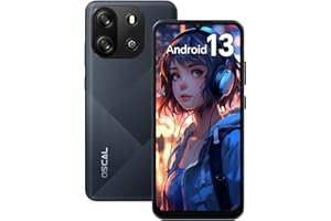 OSCAL Telephone Portable(2024), Flat1C Smartphone Pas Cher, 4GO RAM+256Go ROM Extensible, Téléphone Portable avec 6,5" HD+ Écran, Caméras 8+5MP, Batterie 4700 mAh, Android 13,Face ID/OTG