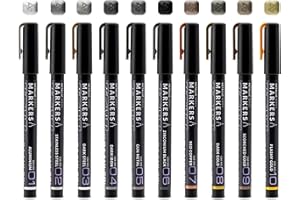 Gaahleri Water Based Acrylic Ink Metallic Series Markers GM-Set