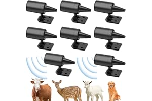 Samamoca 8 PCS Sifflet Ultrason Anti Gibier pour Voiture, Repulsif Sanglier, Avertisseur de Cerf, Anti Collision Animal, Système de Prévention des Accidents pour Auto, Camion, SUV