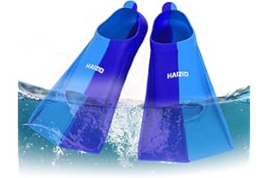 Rianpesn Pinne da Nuoto - Pinne da Snorkeling in Silicone Antiscivolo con Fori di drenaggio,Attrezzatura da Nuoto Morbida per Bambini e Adulti, ausili Colorati per Lo Snorkeling e Nuoto per i Piedi