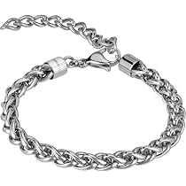 Breil Bracciale Uomo Artha In Acciaio IP Gun Ed Ematite - Riequilibra Le Energie, Stimola La Concentrazione, Chiusura A Moschettone E Lunghezza Regolabile 17-22 Cm
