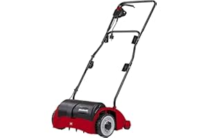 Einhell Scarificateur électrique GC-ES 1231 (1200 W, Largeur de travail:31 cm, 8 lames, Roues larges pour la protection de la pelouse, Surface conseillée 300 m2)