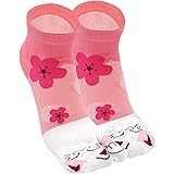 ZFSOCK Tabi Giapponesi Calzini con Alluce Separato, Cotone Calze Flip Flop Infradito Geta, Calze con 2 Dita Calzini alla cavi