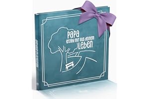 Silberknopf® Papa erzähl mir von deinem Leben | Memory Book to Fill In | Dad Gift Birthday | Family Book | Father's Day Gift for Dad | Gift for Dad | Book for Father's Day
