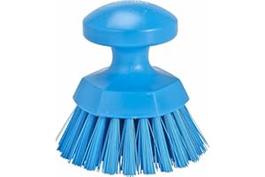 Vikan 3885n Round Professional Heavy Duty Stiff Scrubbing Brush 130mm x 100mm