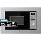 Hisense BIM320G41X - Microwave, Integrable, 20L, 15 Automatic Programs | AlxWxFn 39.4x59.4x34.3cm, Inox, Hydrolytic Self-Clea