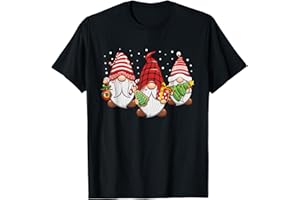 Weihnachten Familie Bekleidung Damen Herren Kinder Frohe Weihnachten Wichtel Christmas Gnome Xmas T-Shirt Schwarz Klassisch Kurzarm