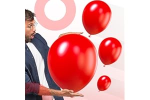 PartyWoo Red Balloons 102 pcs Different Sizes of 18 12 10 5 Inch Red Balloon Arch Kit Garland for Birthday Graduation Bachelorette Citizenship Anniversary Cherry Casino Theme Party Decorations Red-Y57