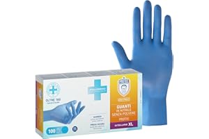 Bericah Dr. Protec,Protix, Rękawice nitrylowe, Bezpyłowe, Rozmiar XL,100 Sztuk