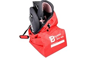 BIGCOON seggiolino auto Borsa da viaggio per aereo, Rosso, borsa seggiolino auto
